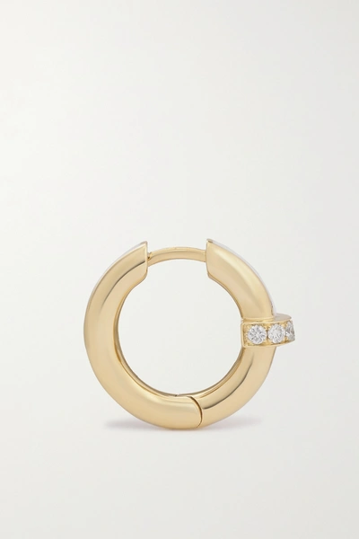 Shop State Property Idris Minor 18-karat Gold, Enamel And Diamond Hoop Earrings