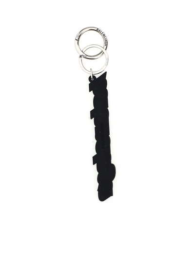 Shop Balenciaga Keyrings & Chains In Black\l Fluo Yellow
