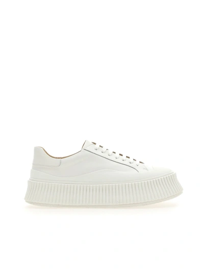 Shop Jil Sander Sneakers In 100 - White