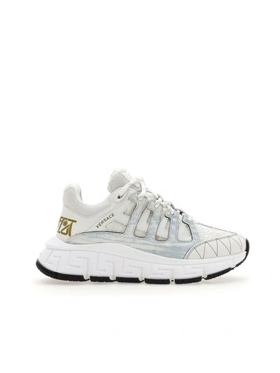 Shop Versace Sneakers In White Multi