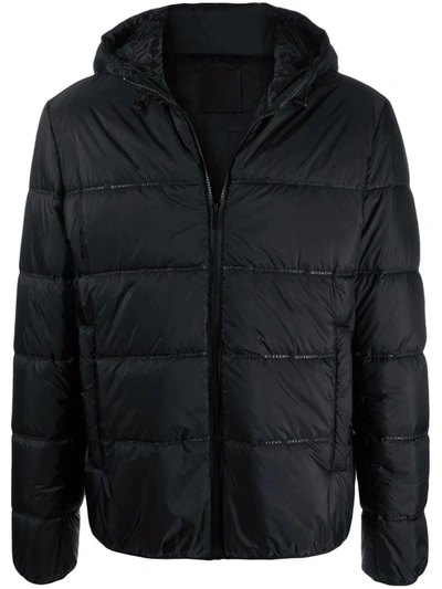 Shop Givenchy Black Down Jacket In Nero