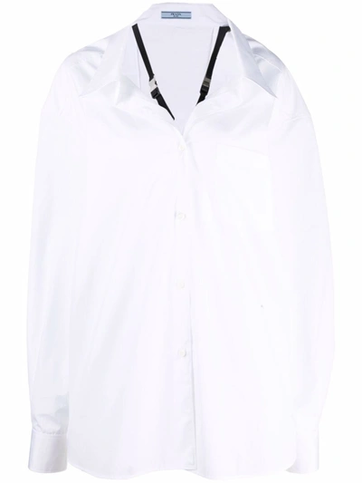 Shop Prada Shirt In White