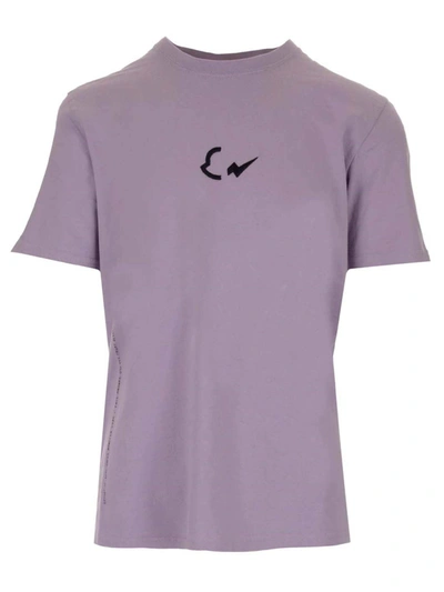 Shop Moncler Fragment Hiroshi Fujiwara T-shirt In Lilac In Purple