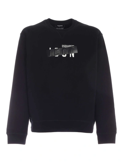 Shop Dsquared2 Icon Patch Sweatshirt In Black