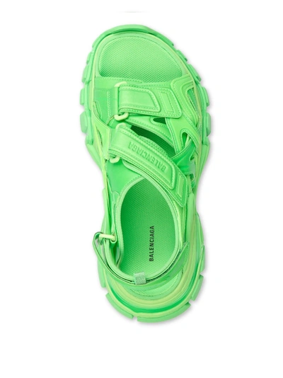 Shop Balenciaga Track Sandal Fluorescent Green