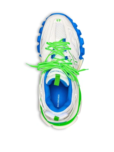 Shop Balenciaga Track Sneaker White Green And Blue