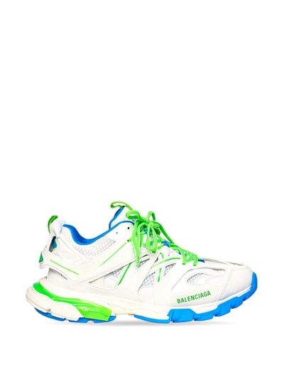 Shop Balenciaga Track Sneaker White Green And Blue