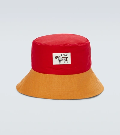 Shop Bode Monday Bucket Hat In Multicoloured