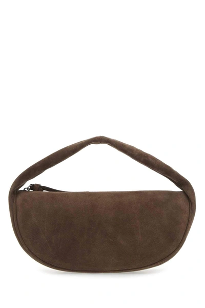 By Far Slouchy Hobo' Top Handle Suede Shoulder Bag In Wood | ModeSens