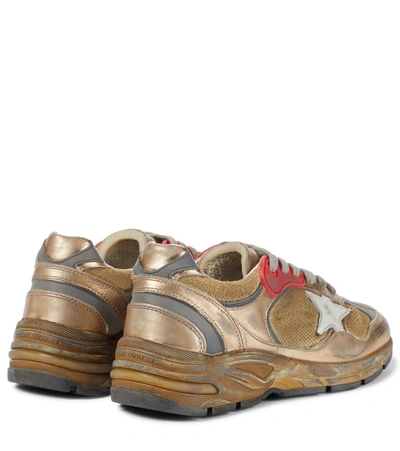 Shop Golden Goose Dad Star Sneakers In Gold