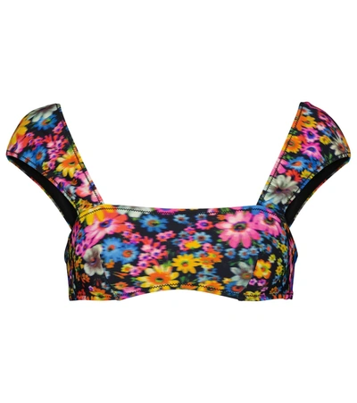Stella Mccartney Floral Print Bikini Top In Multicoloured | ModeSens