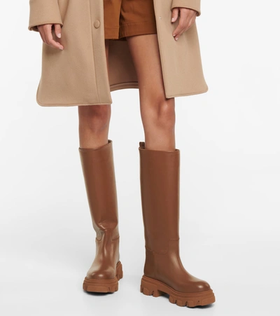 Shop Gia Borghini Gia X Pernille Teisbaek Perni 07 Leather Boots In Brown