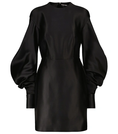 Shop Tom Ford Silk Minidress In Black