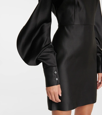 Shop Tom Ford Silk Minidress In Black
