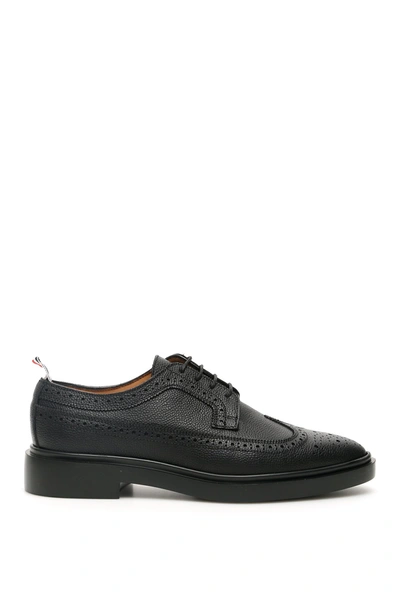 Shop Thom Browne Perforated Detail Lace In Black