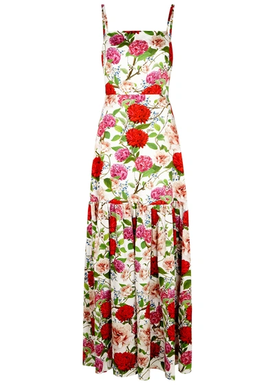 Shop Borgo De Nor Cordiela Floral-print Cotton Maxi Dress In Pink