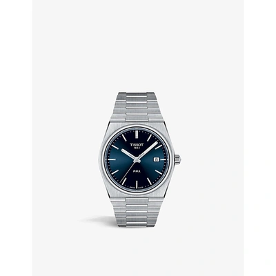 Shop Tissot Women's Silver T137.410.11.031.00 Prx Stainless Steel Quartz Watch