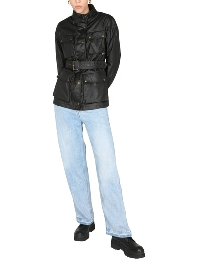 Shop Belstaff Trialmaster Jacket In Black