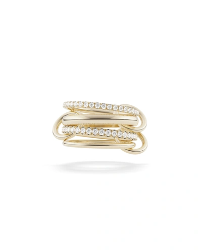 Shop Spinelli Kilcollin Yellow Gold Diamond 4-link Ring