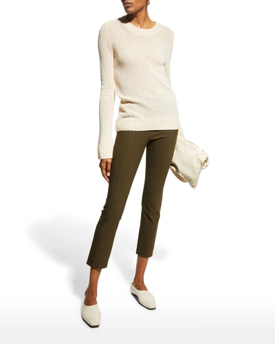 Vince Stitch-front Seam Leggings In Mineral Pine