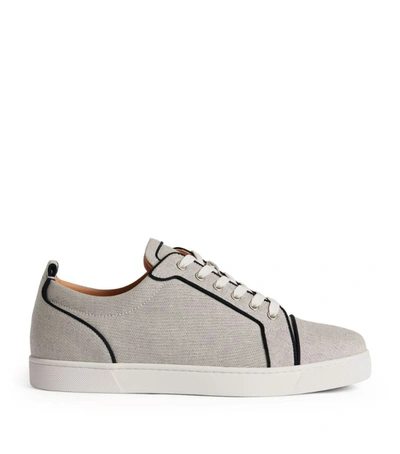 Christian Louboutin Men's Louis Junior Orlato Canvas Low-top Sneakers In  J553 Marine Calce | ModeSens