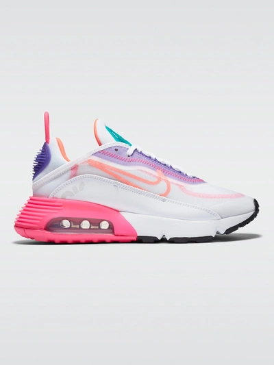 Shop Nike Air Max 2090 Sneaker In White,hyper Orange-photon Dust