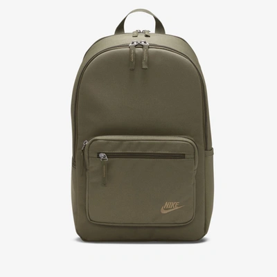 Shop Nike Heritage Eugene Backpack In Cargo Khaki,cargo Khaki,cargo Khaki