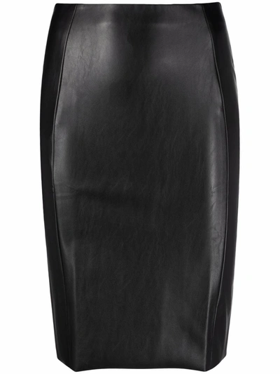 Shop Wolford Jenna Faux-leather Skirt In Schwarz