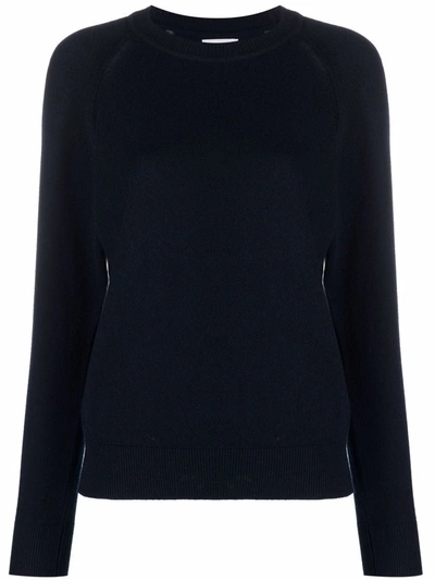 Shop Barrie Long-sleeved Cashmere Pullover In Blau