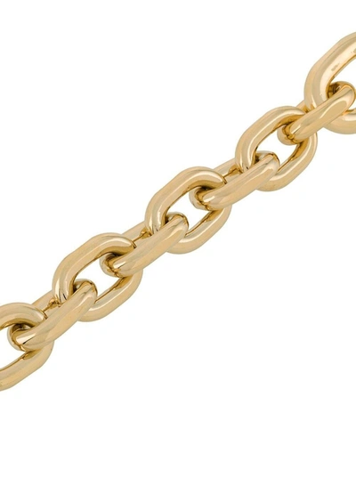 Shop Paco Rabanne Gold-colored Aluminum Chain Bracelet In Metallic