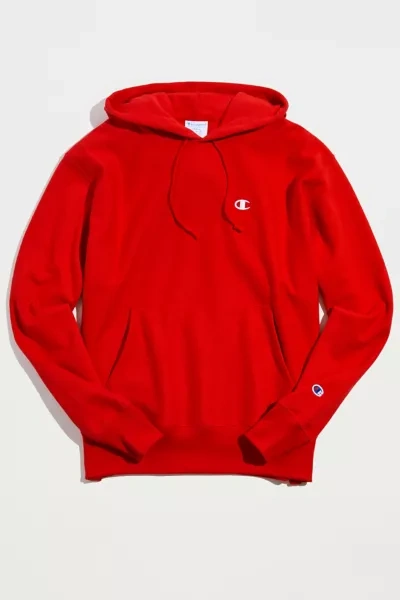Shop Champion Reverse Weave Hoodie Sweatshirt In Bright Red