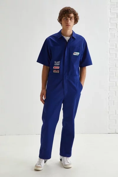Shop Xlarge Racing Patch Jumpsuit In Navy
