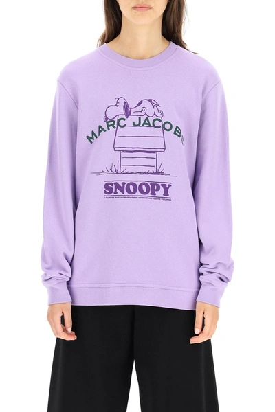 Shop Marc Jacobs Sweatshirt Snoopy In Purple