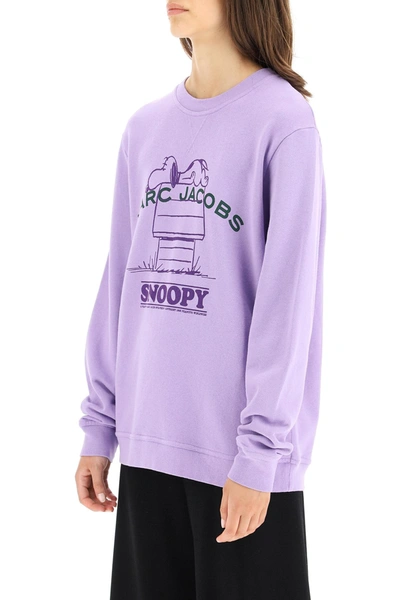 Shop Marc Jacobs Sweatshirt Snoopy In Purple