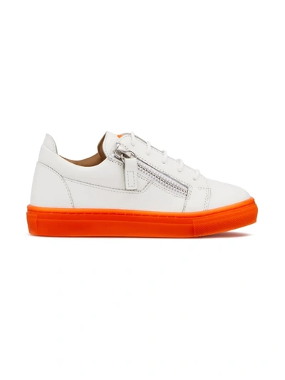 Shop Giuseppe Junior Frankie Low-top Sneakers In White