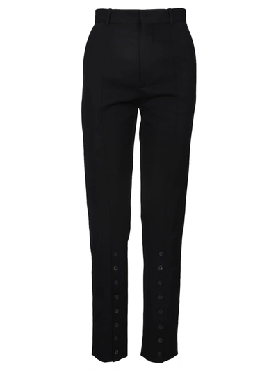 Shop Y/project High-waisted Slim Fit Trousers In Black