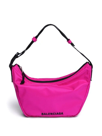 Balenciaga Wheel Sling Shoulder Bag In Fuchsia | ModeSens