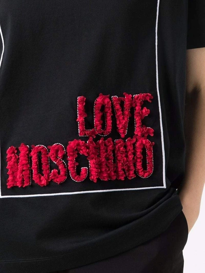 Shop Love Moschino T-shirts And Polos Black