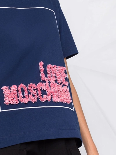 Shop Love Moschino T-shirts And Polos Blue