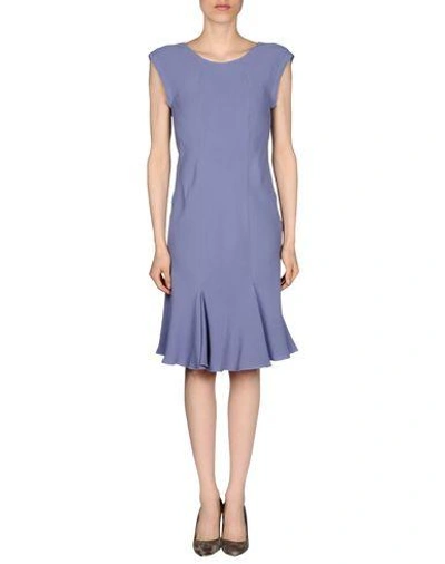 Shop Emporio Armani Short Dress In Purple
