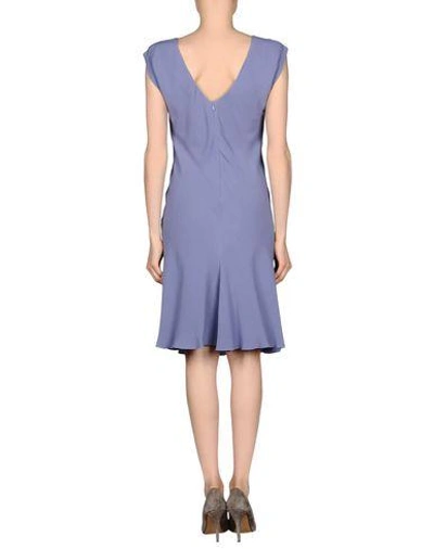 Shop Emporio Armani Short Dress In Purple