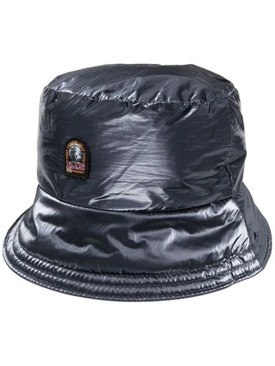Shop Parajumpers Logo Patch Bucket Hat In 蓝色