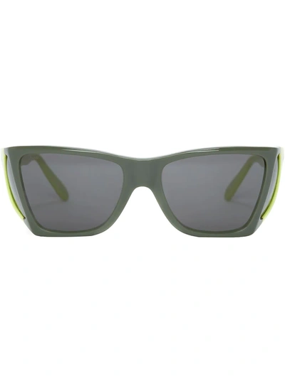 Shop Jw Anderson X Persol Wide-frame Sunglasses In 绿色