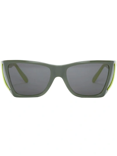 Jw Anderson Green Persol Edition Wide Frame Sunglasses In 绿色