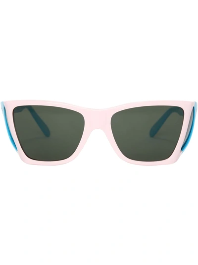 Shop Jw Anderson X Persol Wide-frame Sunglasses In Grey