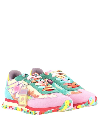 Shop Marc Jacobs "the Tie Dye Jogger" Sneakers In Pink