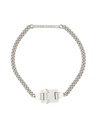 Shop Alyx 1017  9sm Neckband In Silver