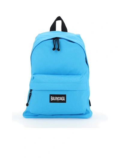 Shop Balenciaga Backpacks In Cyclades Blue