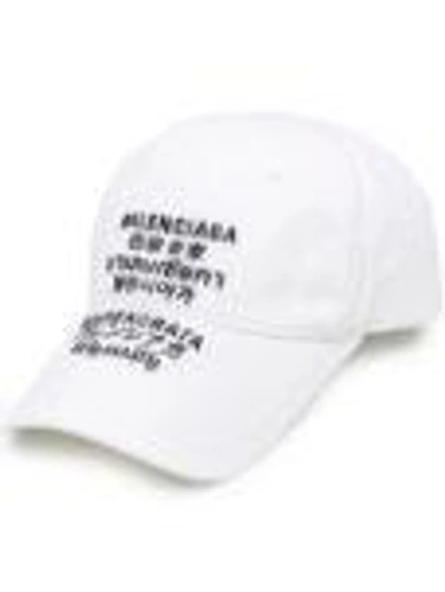 Shop Balenciaga Hats In White Black