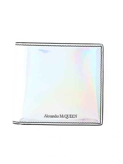 Shop Alexander Mcqueen Wallets & Cardholders In Silver